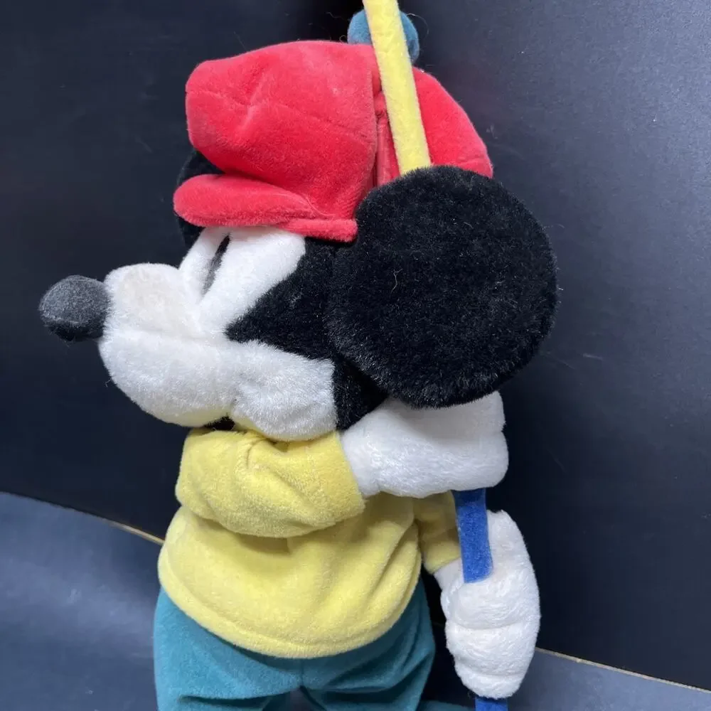 Vintage Mickey Mouse 14” Golfer Plush 1990s Retro Disney Collectible